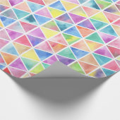 Artistieke heldere, multicolor waterverf driehoeke cadeaupapier (Hoek)
