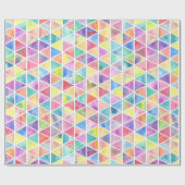 Artistieke heldere, multicolor waterverf driehoeke cadeaupapier (Vlak)