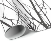 Artistieke heldere vogels op boomtakken cadeaupapier (Rol Hoek)