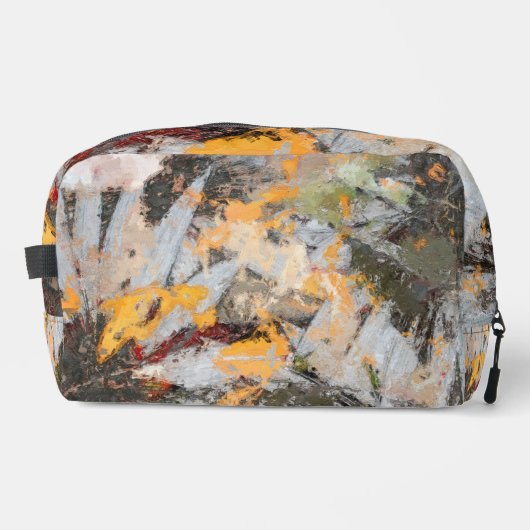 Artistieke herfst bloemen schilderij toilettasje (Voorkant)