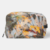 Artistieke herfst bloemen schilderij toilettasje (Achterkant)