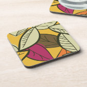 Artistieke herfst Leaves Bier Onderzetter (Linkerzijde)