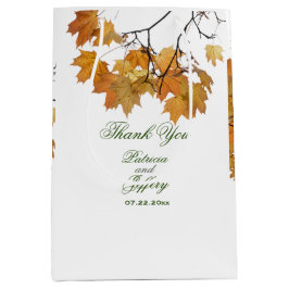 Artistieke herfst lekt rond de bruiloft van de mid medium cadeauzakje