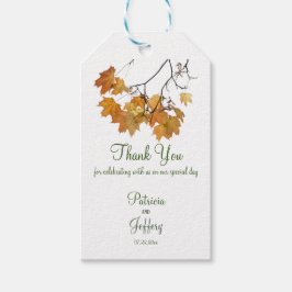 Artistieke herfst leveert Labels voor weddenschap Cadeaulabel