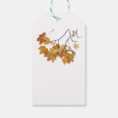 Artistieke herfst leveert Labels voor weddenschap Cadeaulabel (Achterkant)
