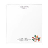 Artistieke Herfst Piano Aangepaste Notitieblok voo (Voorkant)
