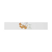 Artistieke herfst verlaat bruiloft uitnodigingen wikkel (Vlak)