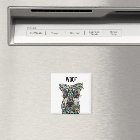 Artistieke Hond Woof Magnet (Insitu (Vaatwasser))