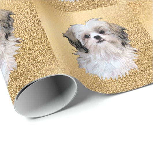 Artistieke honden - Shih Tzu Cadeaupapier (Rol Hoek)