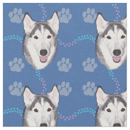 Artistieke honden - Siberische Husky v1 Stof