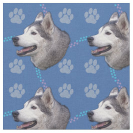 Artistieke honden - Siberische Husky v2 Stof