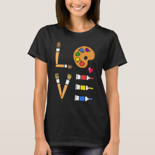 Artistieke Humor die schildert T-shirt