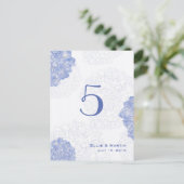 Artistieke hydrangeas Tabel Aantal Kaarten (Staand voorkant)