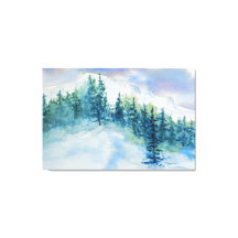 Artistieke impressionist Snowy Mountain Scene