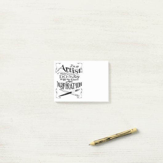 Artistieke inspiratie post-it® notes (Op bureau)