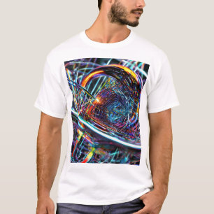 Artistieke interpretatie van elektromagnetische pr t-shirt