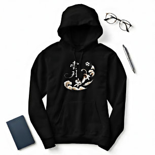 Artistieke Japanse Kattenvoetbalcadeau voor Anime Hoodie
