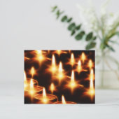 Artistieke kaarslichten briefkaart (Staand voorkant)