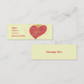 Artistieke kaart mini visitekaartje (Voorkant / Achterkant)