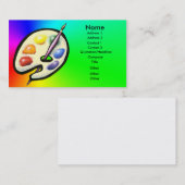 Artistieke kaart visitekaartje (Voorkant / Achterkant)