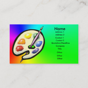 Artistieke kaart visitekaartje