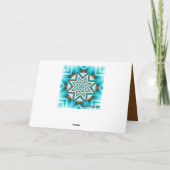 Artistieke Kaleidoscoop Patronen & Aangepaste Teks Bedankkaart (Achterkant)