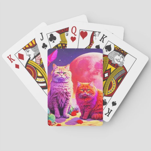 Artistieke kat pokerkaarten (Achterkant)