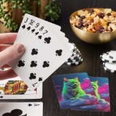 Artistieke kat pokerkaarten (Insitu)