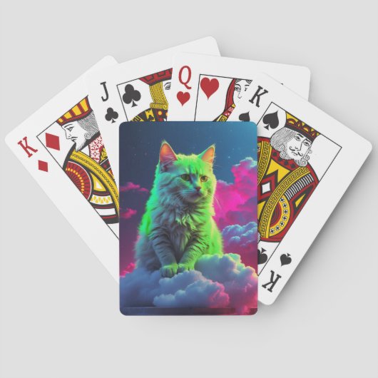Artistieke kat pokerkaarten (Achterkant)