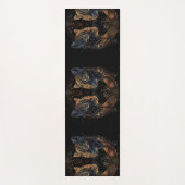 Artistieke katachtige cirkel tweeling katten yogamat (Voorkant)