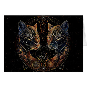 Artistieke Kattenkring Tweelingkatten Leeg van Bin