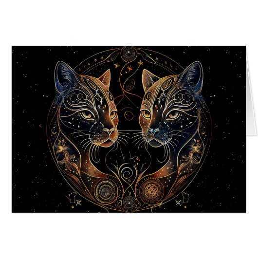 Artistieke Kattenkring Tweelingkatten Leeg van Bin (Voorkant Horizontaal)