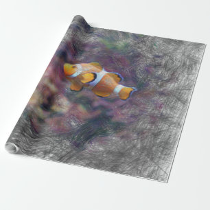 artistieke kekelvis cadeaupapier
