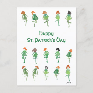 Artistieke Keltische St. Patrick's Day Boho Irish  Briefkaart