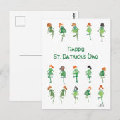 Artistieke Keltische St. Patrick's Day Boho Irish  Briefkaart (Voorkant / Achterkant)