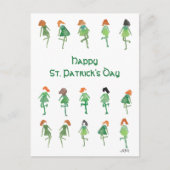 Artistieke Keltische St. Patrick's Day Boho Irish  Briefkaart (Voorkant)