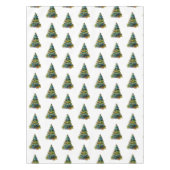 Artistieke kerstbomen Waterverf Patroonfeestdag Tafelkleed (Voorkant)