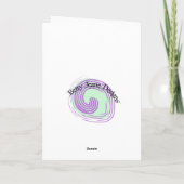 Artistieke Kerstboom Feestdagen Kaart (Achterkant)