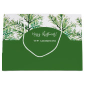 Artistieke kerstboom gepersonaliseerd groot cadeauzakje (Voorkant)