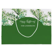 Artistieke kerstboom gepersonaliseerd groot cadeauzakje (Achterkant)