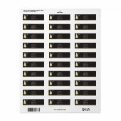 Artistieke kerstboom - kerstlabels etiket (Full Sheet)