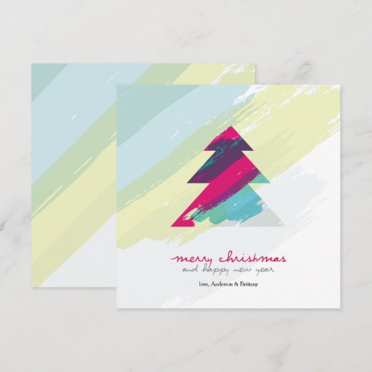 Artistieke kerstkaart (Voorkant / Achterkant)