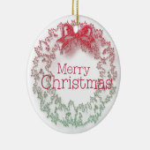 Artistieke Kerstkrans Keramisch Ornament (Rechts)