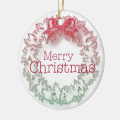 Artistieke Kerstkrans Keramisch Ornament (Links)