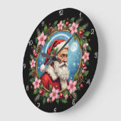 Artistieke Kerstman Kerstkrans Grote Klok (Hoek)