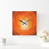 Artistieke kleurige wandklok (Huis)