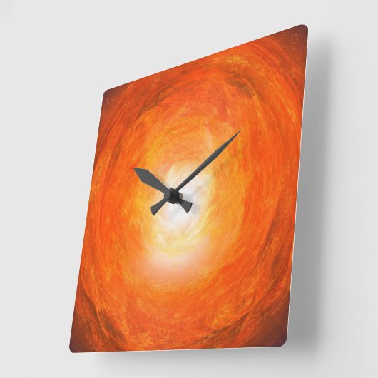 Artistieke kleurige wandklok (Hoek)