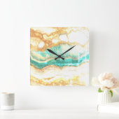 Artistieke kleurige wandklok (Huis)