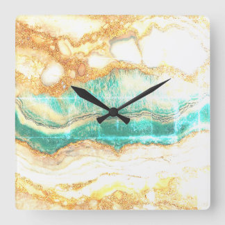 Artistieke kleurige wandklok