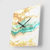 Artistieke kleurige wandklok (Hoek)